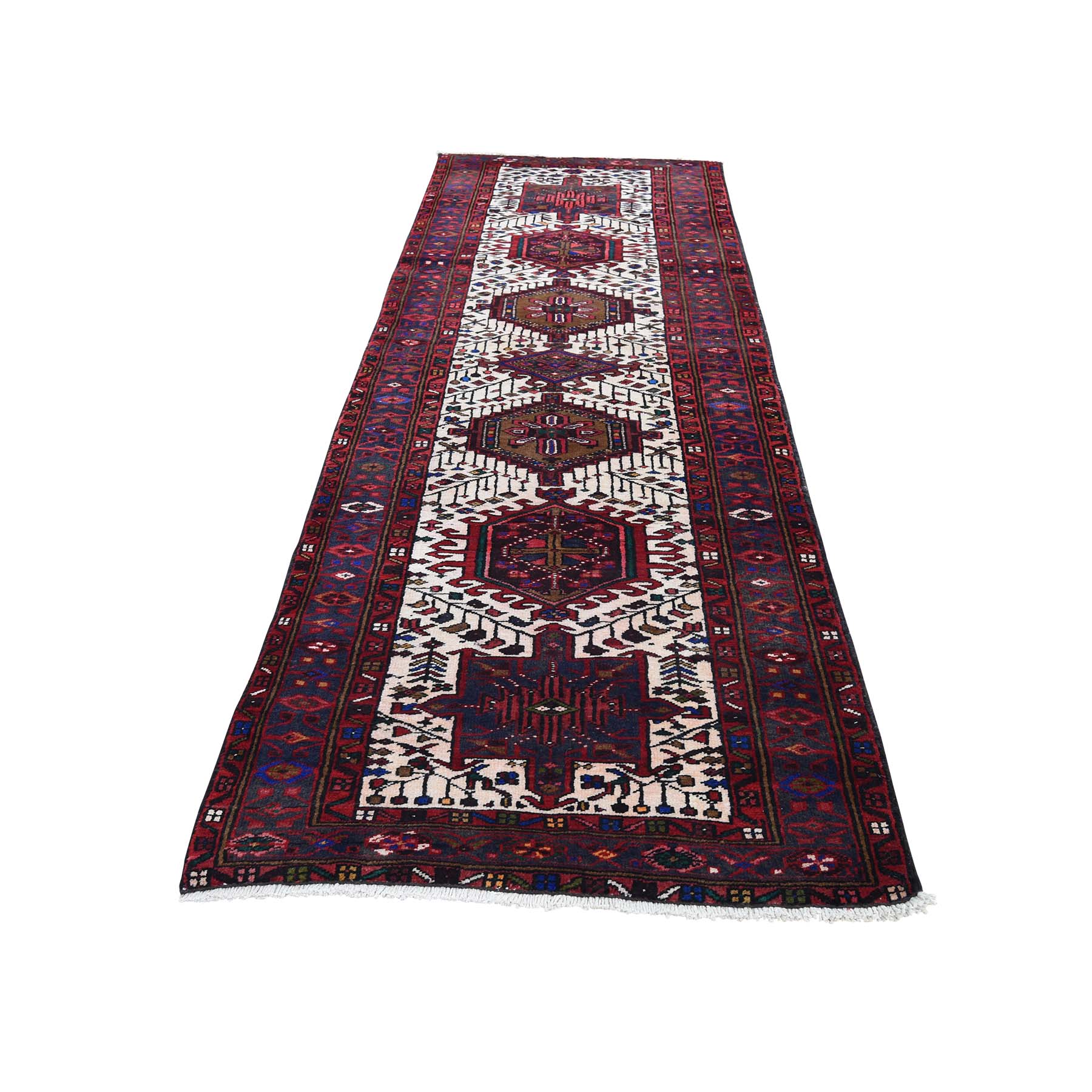Traditional Wool Hand-Knotted Area Rug 3'2